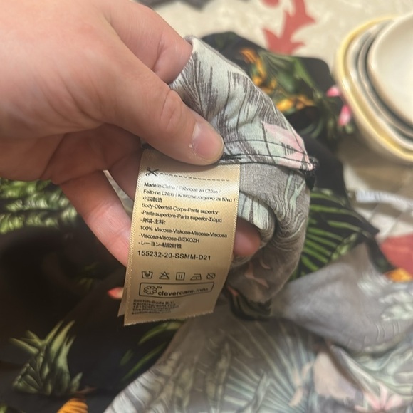 EUC Scotch & Soda Tropical Palm Button Down Shirt - Picture 4 of 4